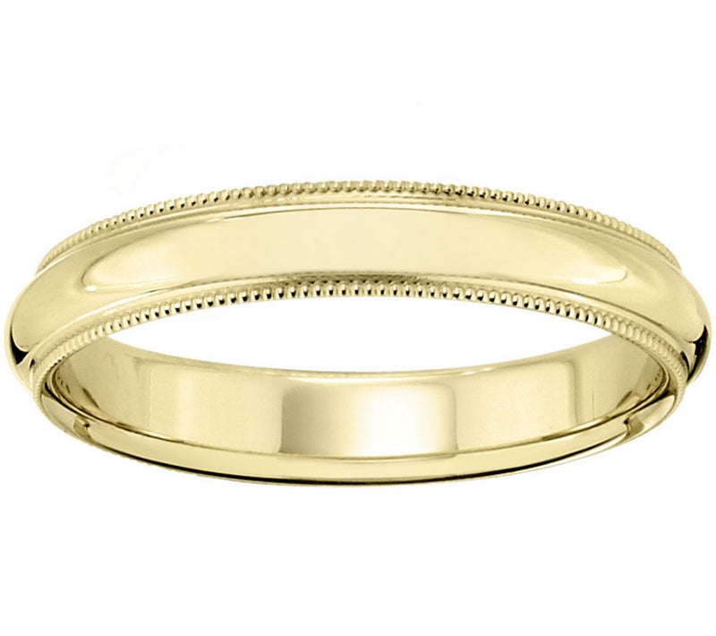 Women's 14K Yellow Gold 4mm Milgrain Wedding Band — Main view