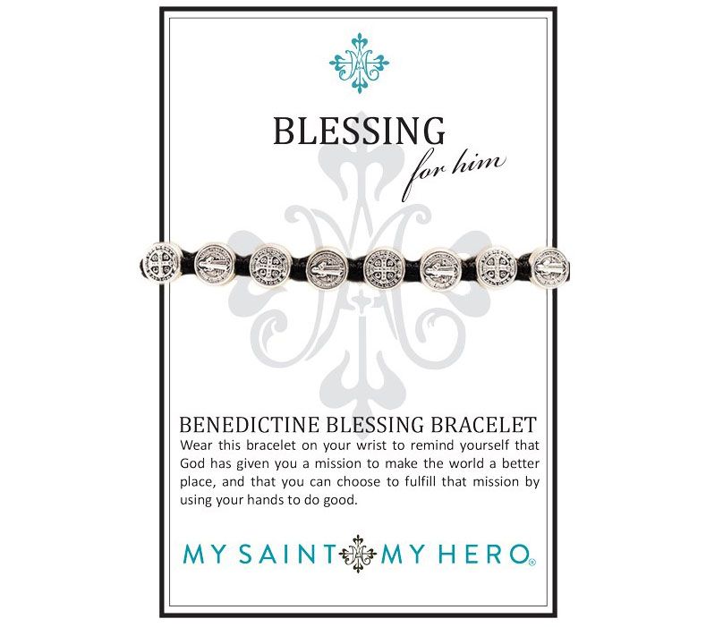 My Saint My Hero Benedictine Bracelet for Him — View 2