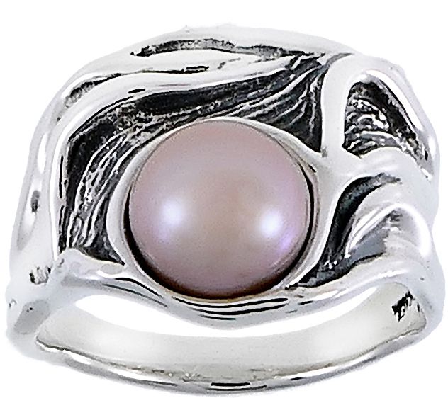 Hagit Sterling Silver Cultured Freshwater PearlRing — View 7