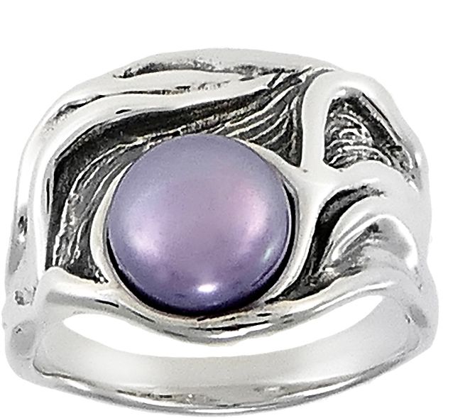 Hagit Sterling Silver Cultured Freshwater PearlRing — View 11