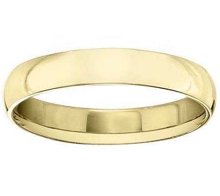 Men's 18K Yellow Gold 4mm Polished Comfort Fitedding Band — Main view