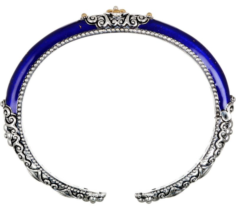 Barbara Bixby Sterling & 18K Enamel Cuff — View 6