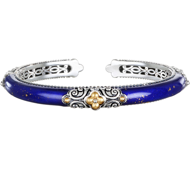 Barbara Bixby Sterling & 18K Enamel Cuff — View 3