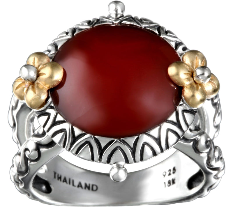 Barbara Bixby Sterling & 14K Carnelian Ring — Main view