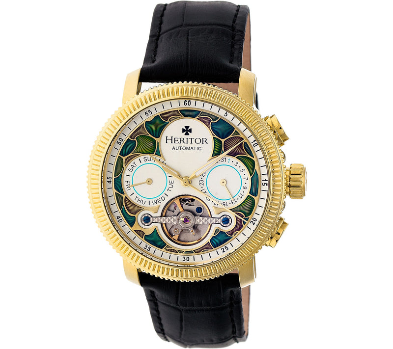 Heritor Automatic Aura Watch - Goldtone/Silver — Main view