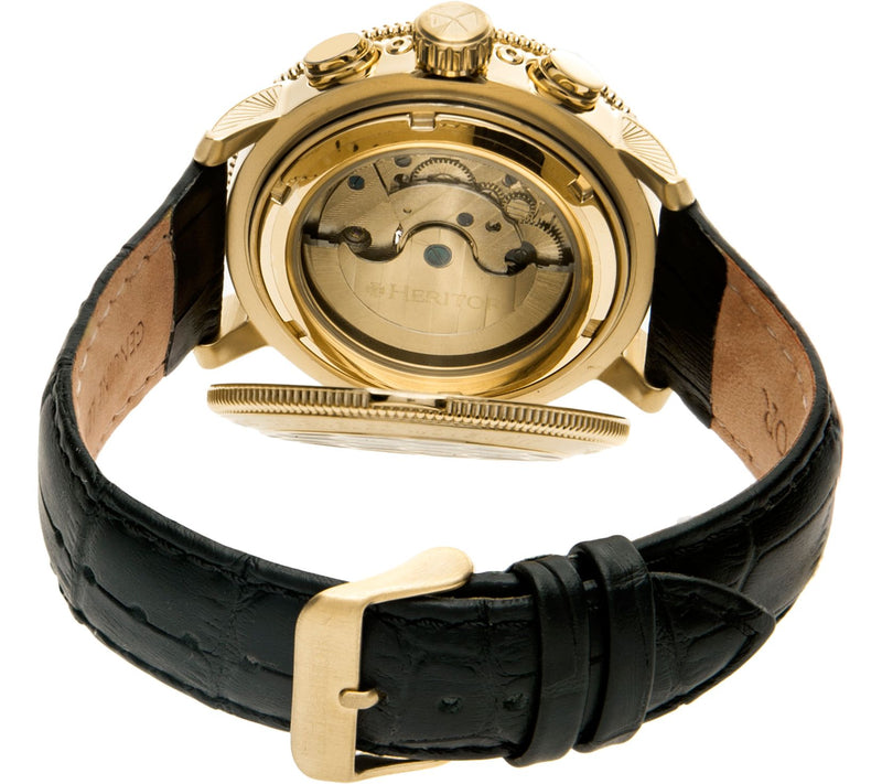 Heritor Automatic Aura Watch - Goldtone/Silver — View 3