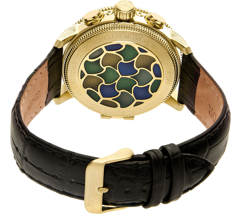 Heritor Automatic Aura Watch - Goldtone/Silver — View 2