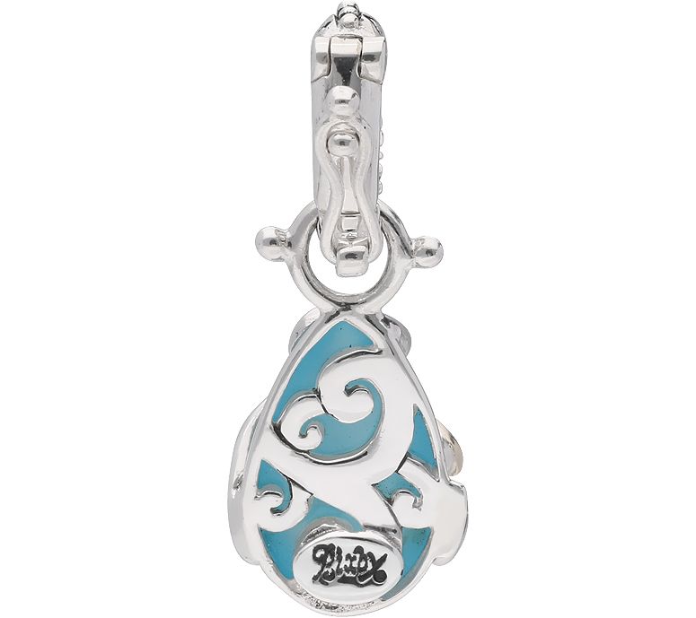 Barbara Bixby Sterling & 18K Blue Chaceldony Pendant — View 5