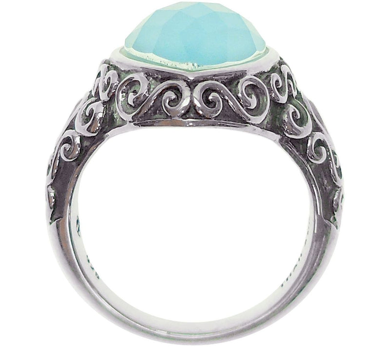 Elyse Ryan Sterling Pear Shaped Gemstone Ring — View 7