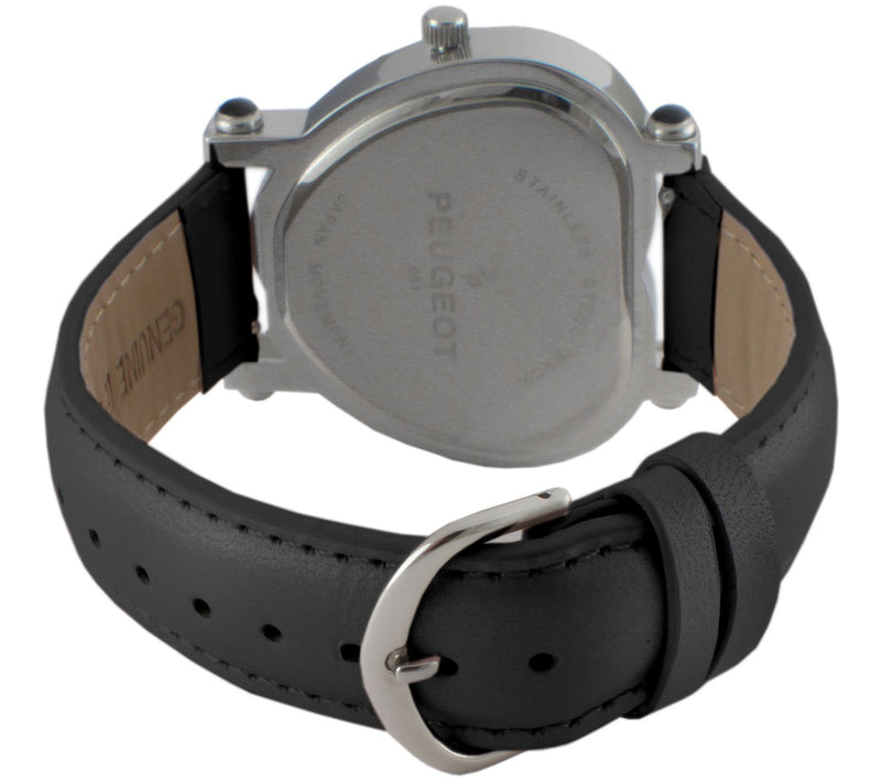 Peugeot Women's Stainless Heart-Shaped CrystalLeather Watch — View 10