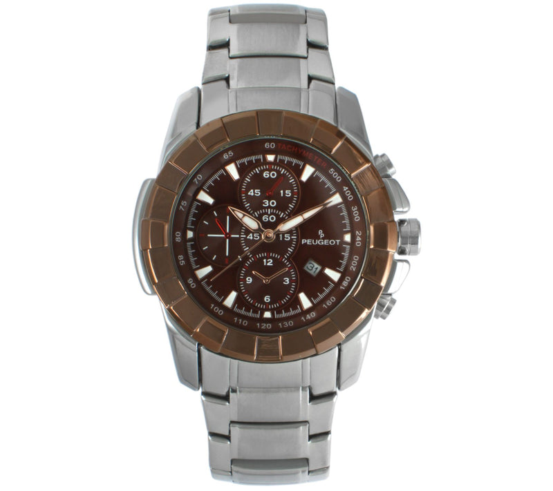 Peugeot Men's Stainless Sport Bracelet Watch — View 5