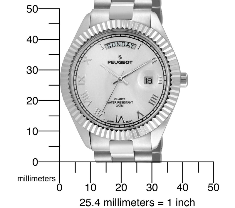 Peugeot Men's Stainless Bedford Bracelet Watch — View 9