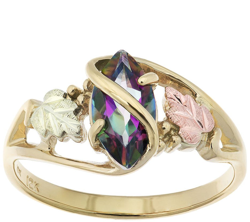 Black Hills Mystic Fire Topaz Ring, 10K/12K Gol d — Main view