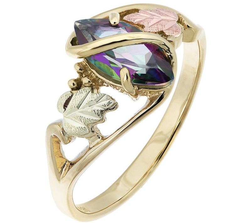 Black Hills Mystic Fire Topaz Ring, 10K/12K Gol d — View 2