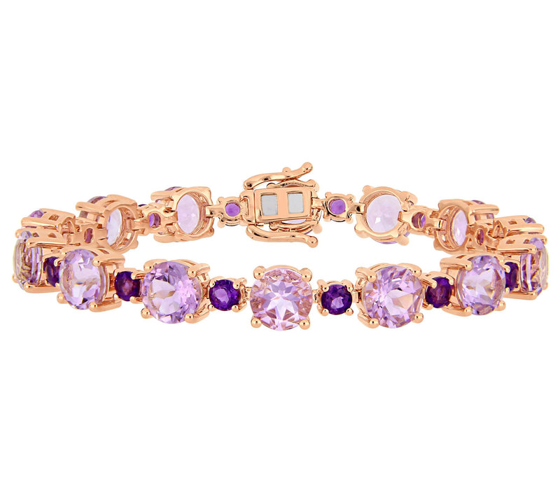 Sterling & 14K 24.65 cttw Multi-Gemstone TennisBracelet — Main view
