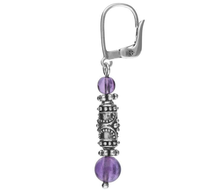 Elyse Ryan Sterling Gemstone Dangle Earrings — View 8