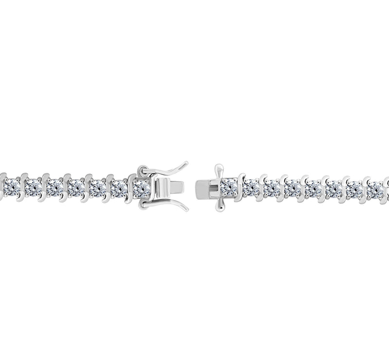 Diamonique 5.40 cttw Tennis Bracelet, Plati numClad — View 3