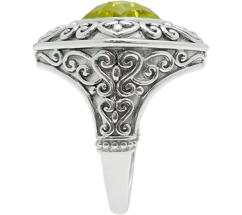Elyse Ryan Sterling Silver 3.00 cttw Lemon Quartz Ring — View 3