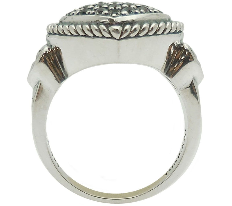 Elyse Ryan Sterling White Topaz Heart Ring — View 2