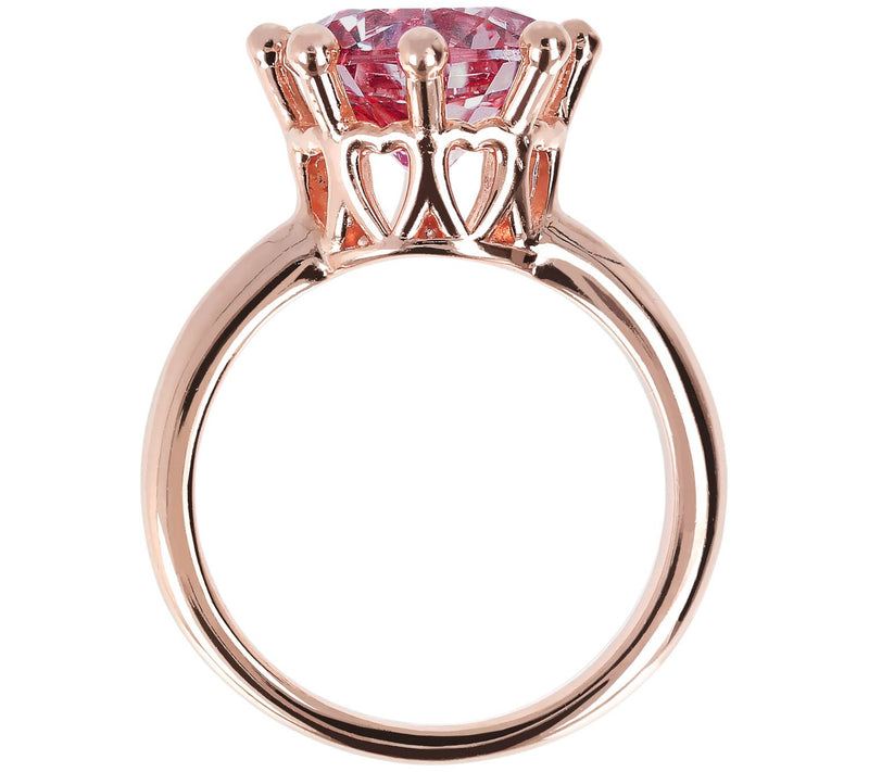 Bronzo Italia Polished Faceted Crystal Ring — View 18