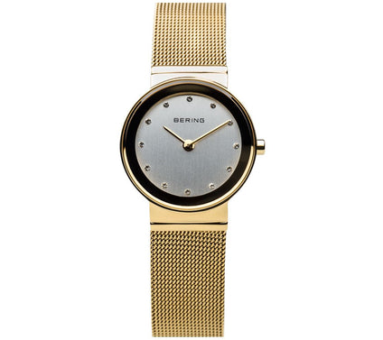 Bering Women's Goldtone Stainless Mesh BraceletWatch