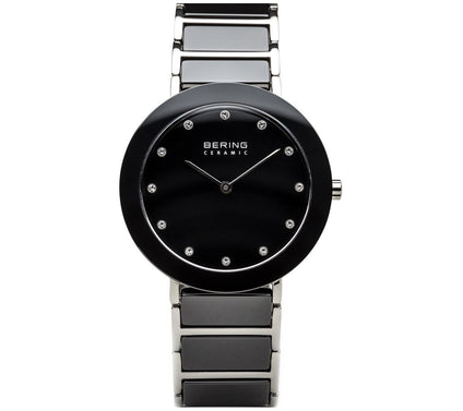 Bering Women's Stainless & Black Ceramic Bracelet Watch
