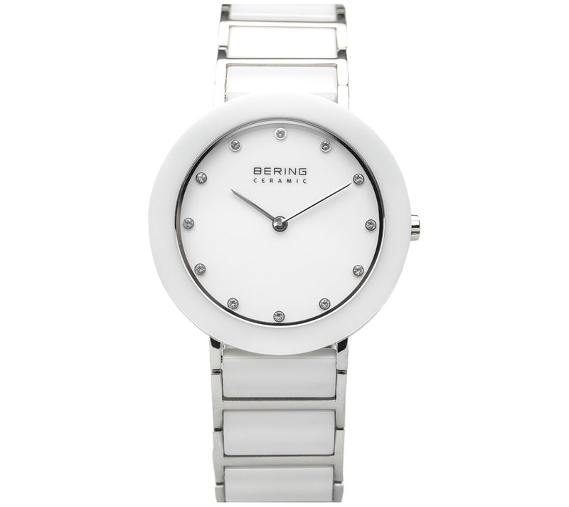 Bering Women's Stainless & White Ceramic Bracelet Watch — Main view