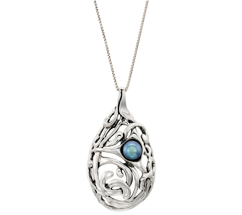 Hagit Sterling Cultured Freshwater Pearl Pendan t w/ Chain — Main view