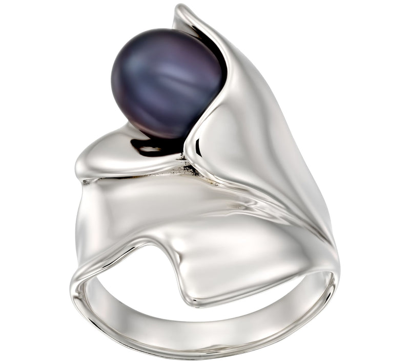 Hagit Sterling Cultured Freshwater Pearl FoldsRing — Main view