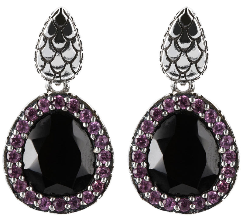 Mistero Sterling Silver Multi-Gemstone Dangle Earrings — View 7