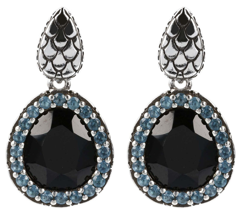 Mistero Sterling Silver Multi-Gemstone Dangle Earrings — Main view