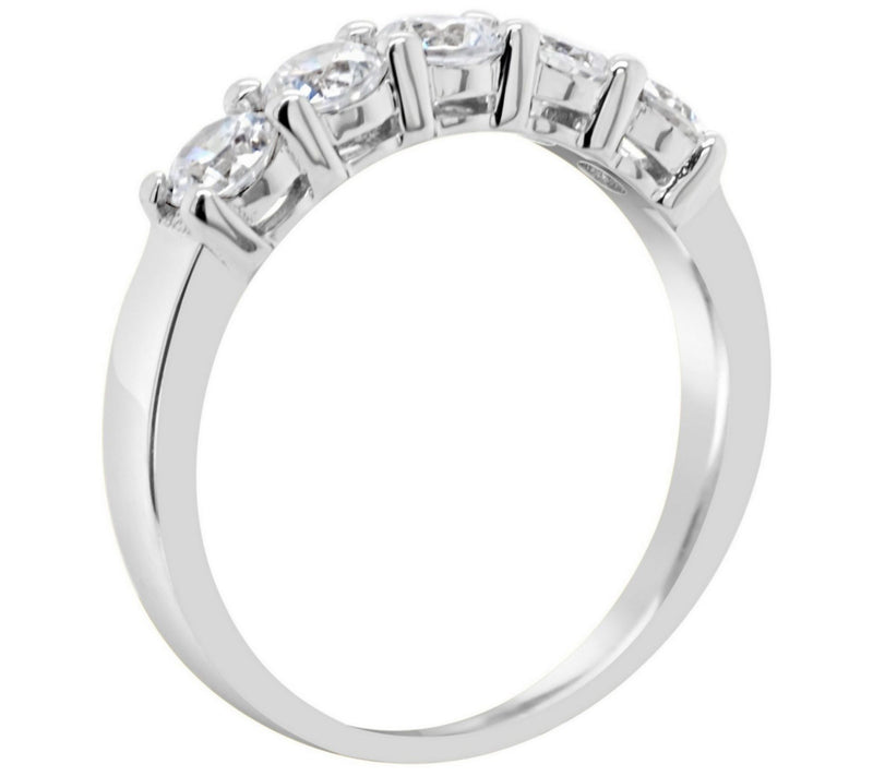 Affinity 1.00 cttw 5-Stone Diamond Band Ring, 14K Gold — View 6