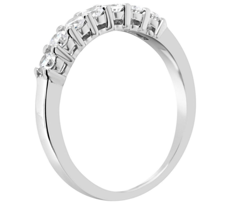Affinity 1/2 cttw 7-Stone Diamond Band Ring, 14K Gold — View 6