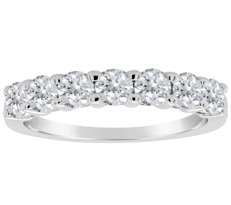 Affinity 1.00 cttw 7-Stone Diamond Band Ring, 14K Gold — Main view