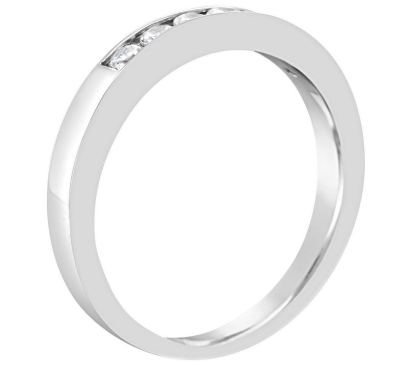 Affinity 1/3 ct tw 7-Stone Diam ond Channel Ban d Ring, 14K Gol — View 6