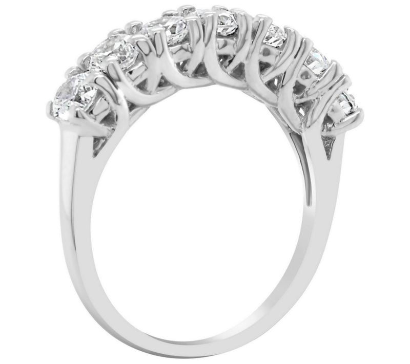Affinity 1.40 cttw 7-Stone Diamond Band Ring, 14K Gold — View 6