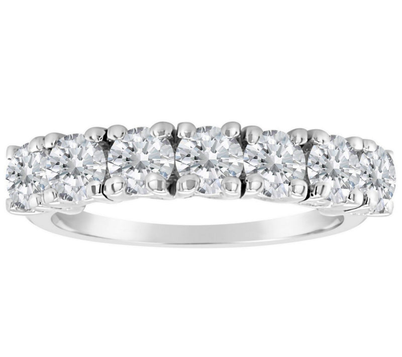 Affinity 1.40 cttw 7-Stone Diamond Band Ring, 14K Gold — View 3