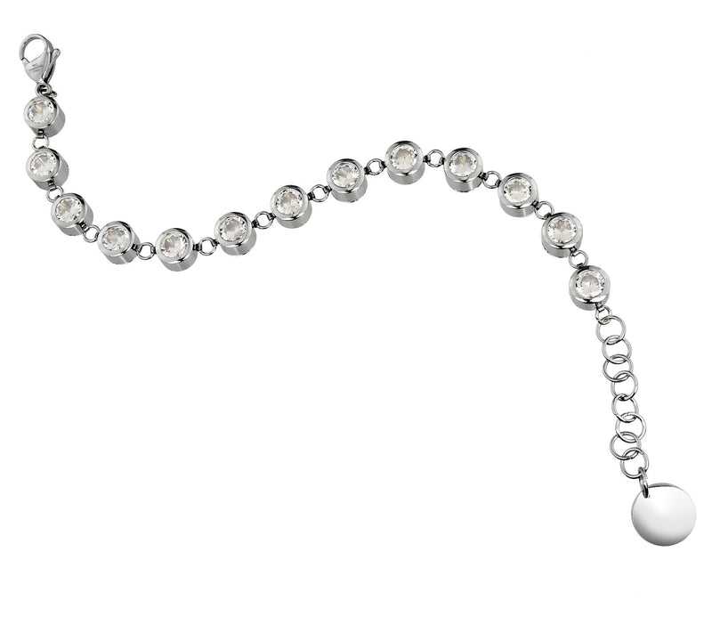 Steel by Design Crystal Station Bracelet — View 2