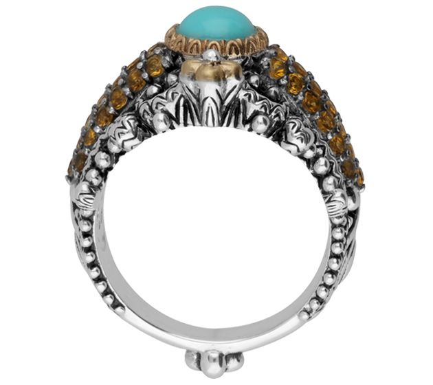 Barbara Bixby Sterling & 18K Gemstone Ring — View 2
