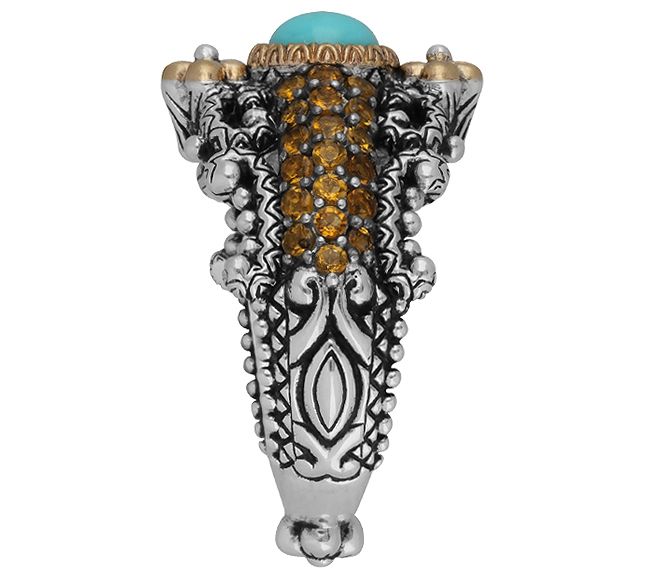 Barbara Bixby Sterling & 18K Gemstone Ring — View 3