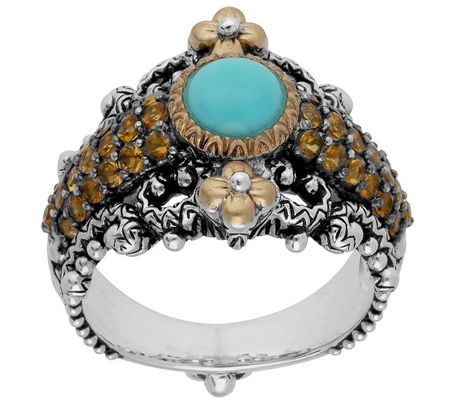Barbara Bixby Sterling & 18K Gemstone Ring — Main view
