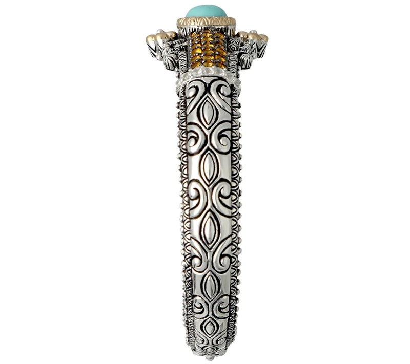 Barbara Bixby S terling Silver & 18K Gold Gems to ne Cuff — View 4