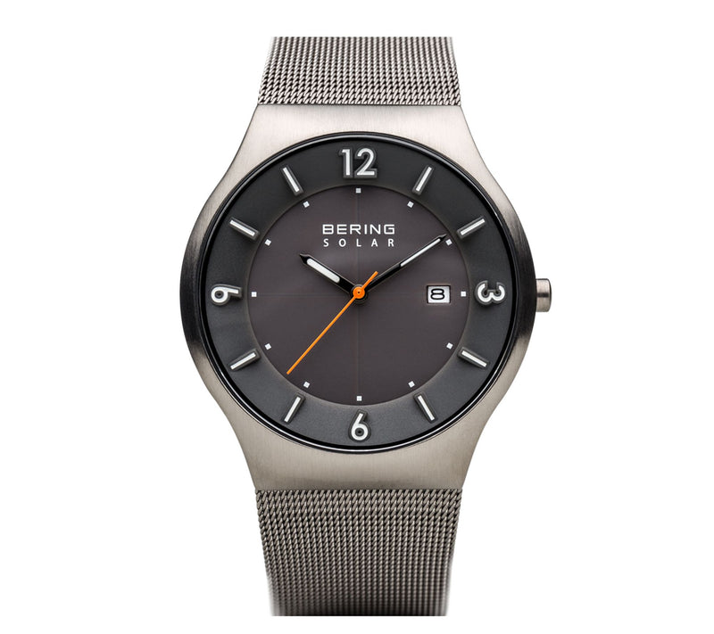 Bering Men's Gray Stainless Milanese Bracelet Watch — Main view