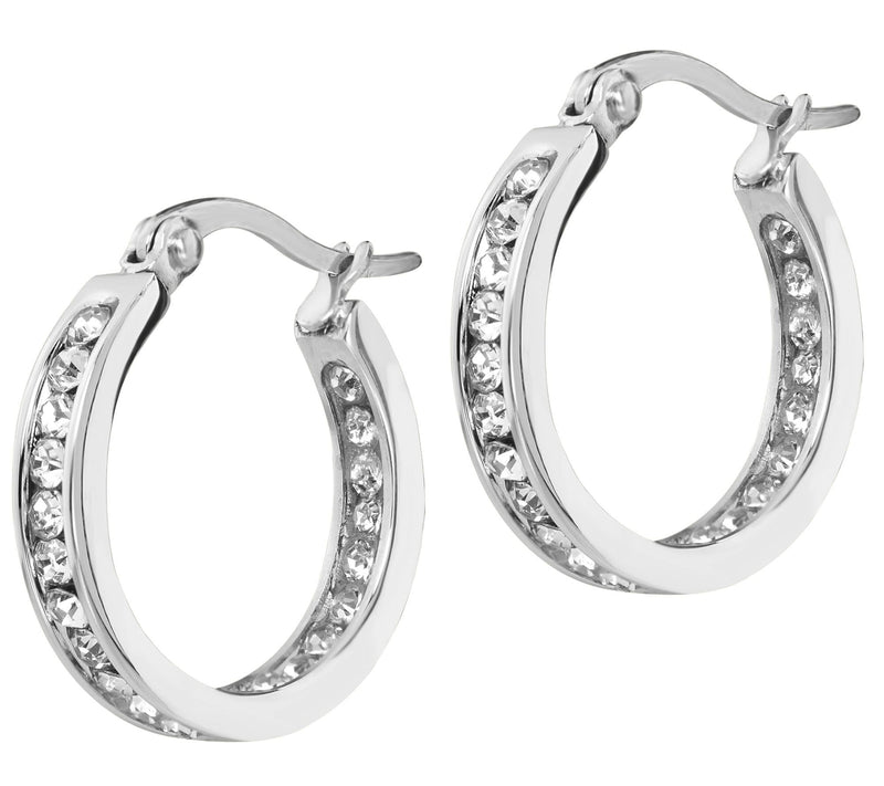 Steel by Design 3/4" Inside Out Hoop Earrings — Main view