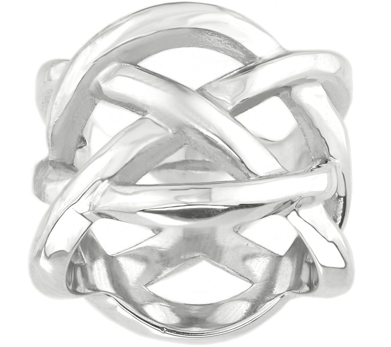 Steel by Design Woven Openwork Ring — Main view