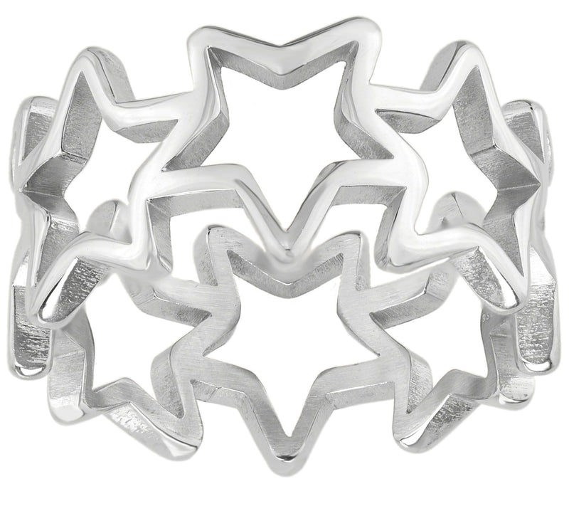 Steel by Design Open-Star Band Ring — Main view