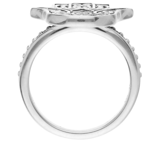 Elyse Ryan Sterling Silver Hamsa Ring — View 2