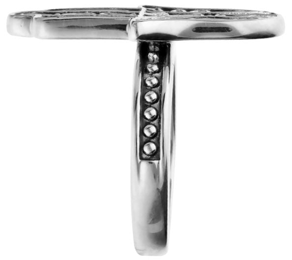 Elyse Ryan Sterling Silver Hamsa Ring — View 3