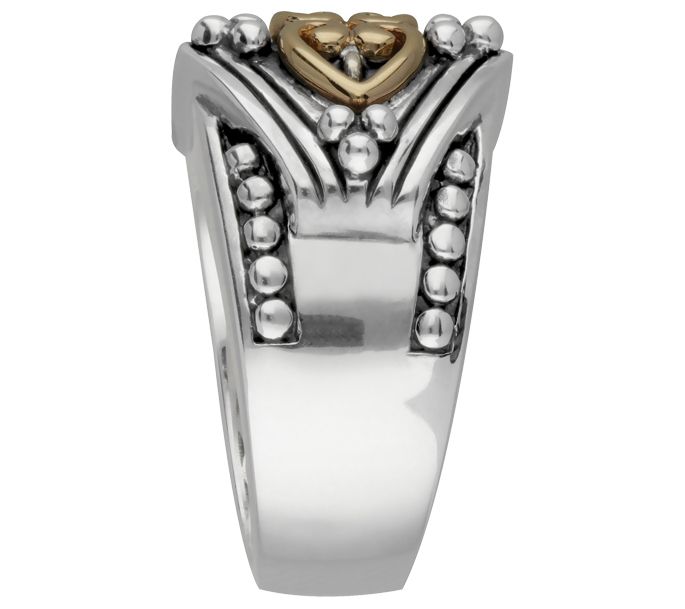 Elyse Ryan Sterling Silver & 14K Gold Ring — View 3
