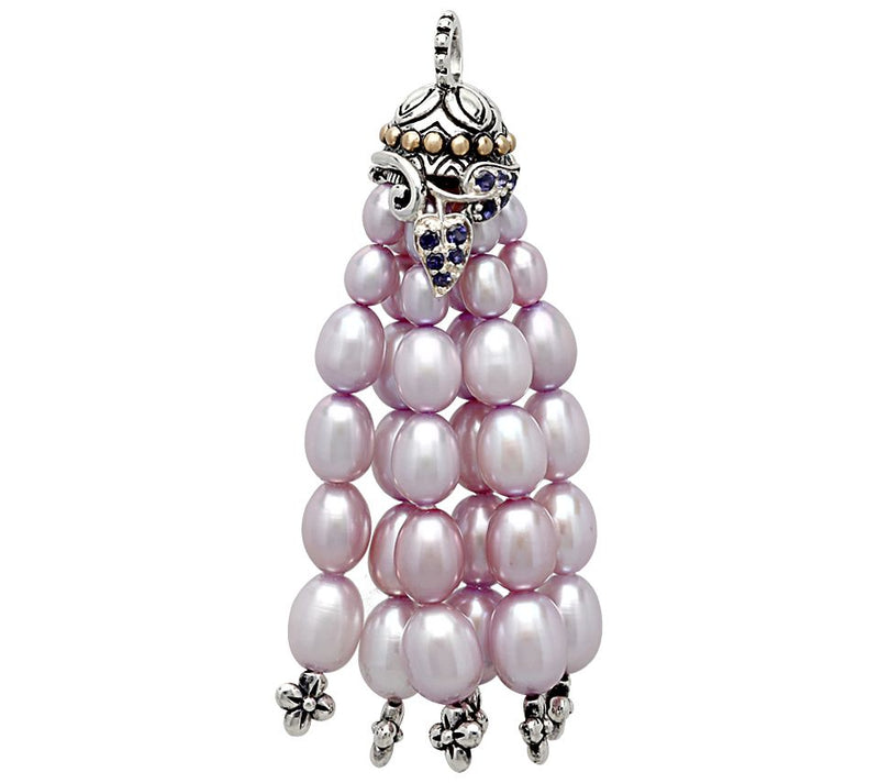 Barbara Bixby Cultured Pearl & Gemstone Tasselendant — View 11